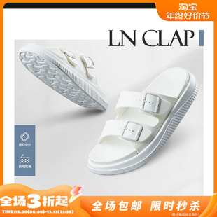 新款 CLAP女子潮流轻便防滑运动拖鞋 李宁正品 Lining AGAT008