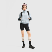 新款 春季 女子简约休闲针织立领拉链外套AWDU764 李宁正品 Lining