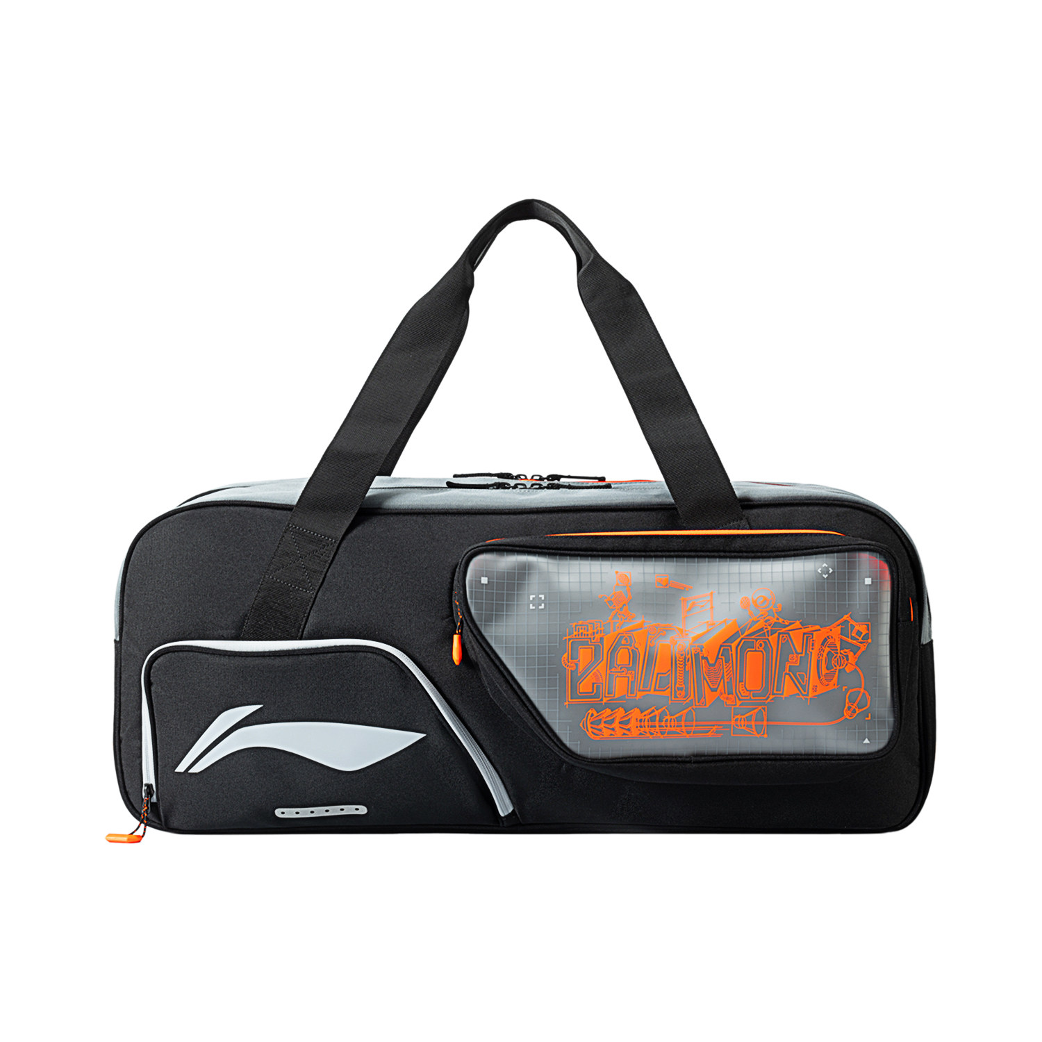 李宁正品羽毛球系列男女款多功能大容量单肩运动休闲方包ABJU015