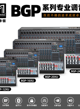 BGP-12XU中文调音台双效果DSP混响舞台演出婚庆会议酒吧系统工程