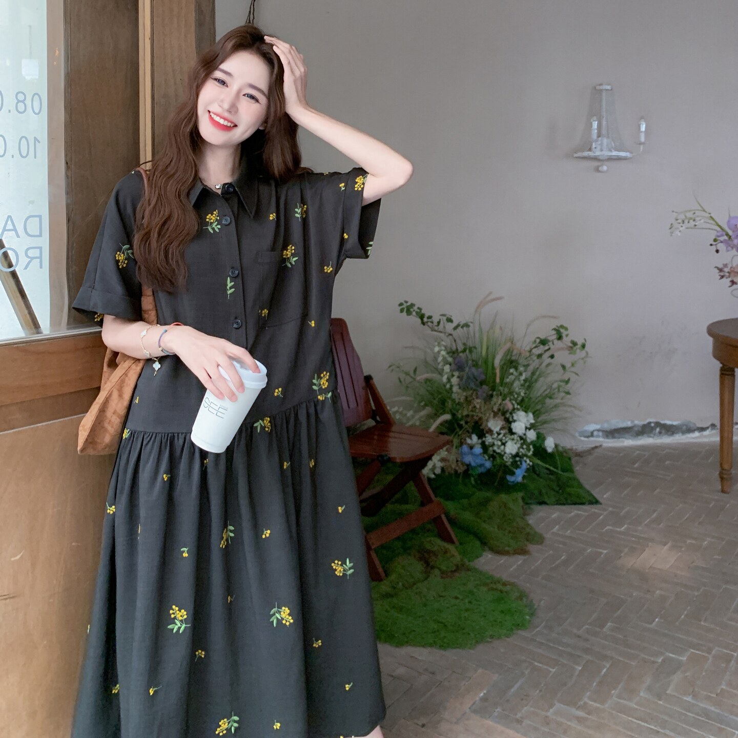 小雏菊碎花连衣裙3009P135-K178,女装连衣裙,2C106