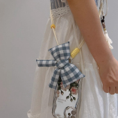 三色补丁超好看手机斜挎挂绳女2025新款 精致高级感可背防丢斜挎绳