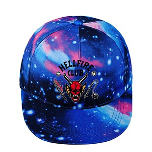 怪奇物语stranger things星空帽简约时尚卡通男女炫彩帽子鸭舌帽