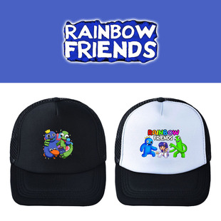 遮阳保暖棒球帽户外休 日系四季 friends帽子韩版 彩虹朋友Rainbow