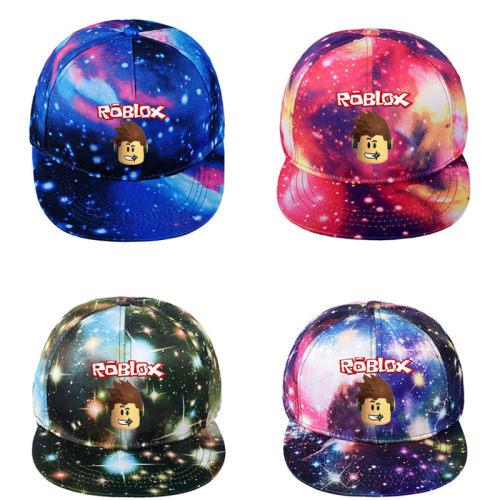 roblox帽子游戏周边星空鸭舌帽平沿帽子夏季遮阳男女棒球帽