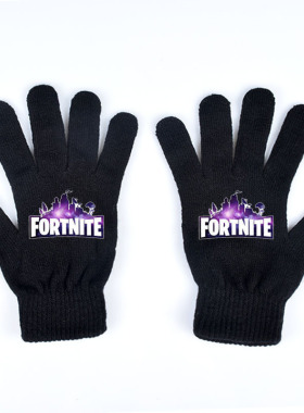 堡垒之夜Fortnite周边应援手套保暖全指手套毛线针织男女手套冬季