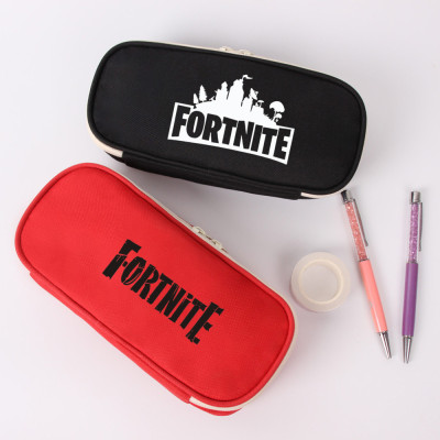 堡垒之夜fortnite笔袋动漫周边帆布文具袋零钱包拉链学生收纳笔盒