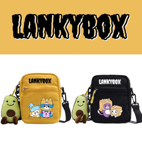 LankyBox纸盒人单肩包公仔动漫周边背包学生斜跨小方包男女包