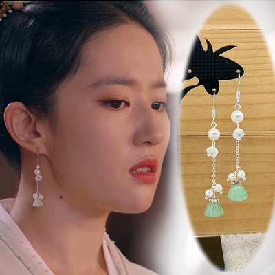 古风耳饰银耳钩赵盼儿同款耳环
