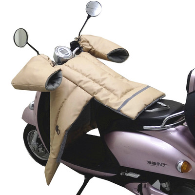 冬季电动车挡风被分体加厚加绒