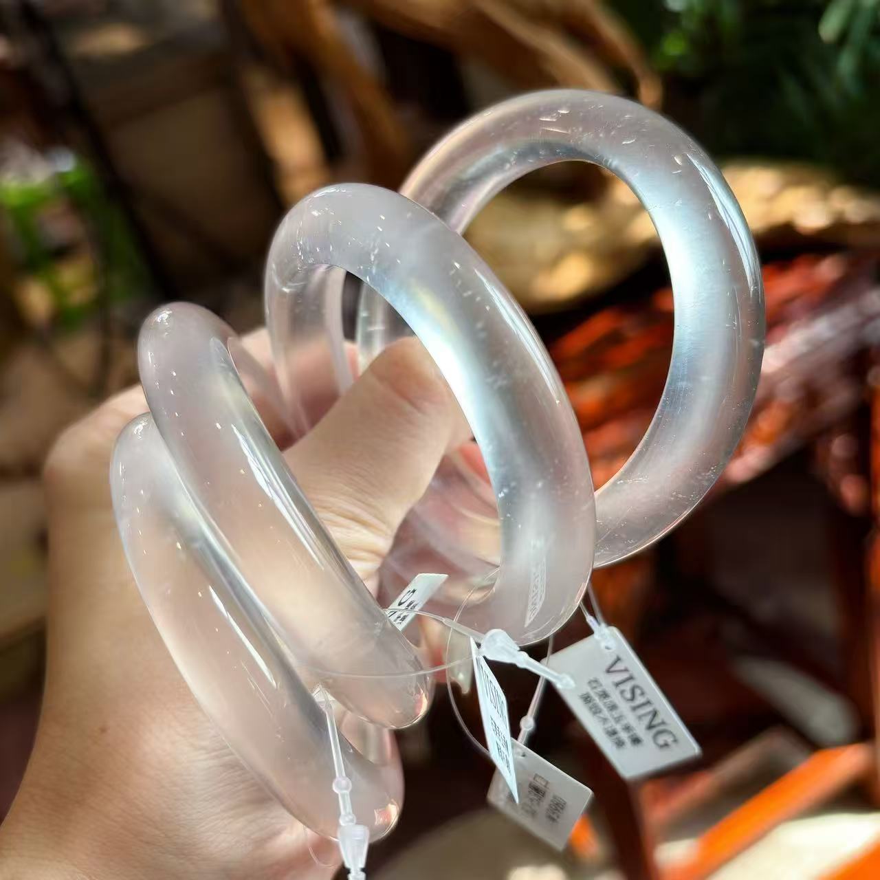 天然石英质玉水沫福镯手镯【多样性发货 发其一】