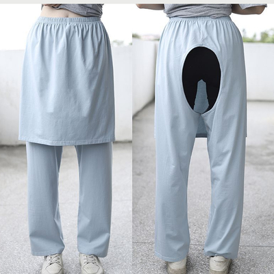 瘫痪老人开裆裤卧床成人秋裤老年