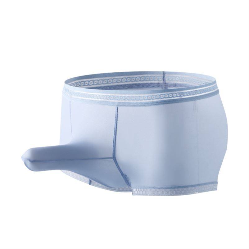 男半透明性感男士冰丝内裤象鼻款冰丝裸感男士内裤枪弹分离平角裤,女士内衣/男士内衣/家居服,男平角内裤,淘宝优惠券,粉丝福利购,淘宝优惠卷