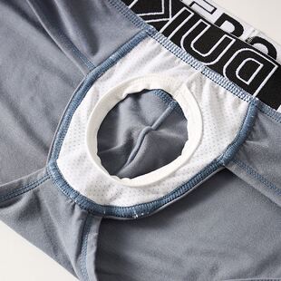 吊环显大侧开口男士内裤枪弹分离式薄款性感柔软U凸大囊袋三角裤