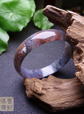 舒俱来岫玉欧泊黑珍珠玛瑙手镯