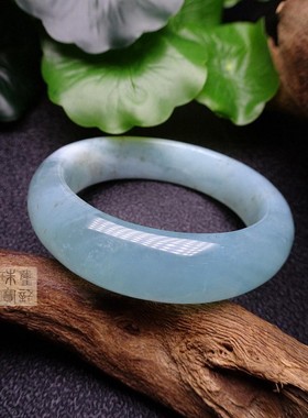 欧泊珍珠贝壳蓝色玉手镯