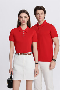 男女同款 翻领短袖 t恤团体企业工衣订做广告衫 订L0G0 工作服POLO衫