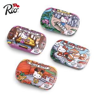 女生礼物糖果三丽鸥无糖高颜值零食 Rio联名HelloKitty国潮薄荷糖