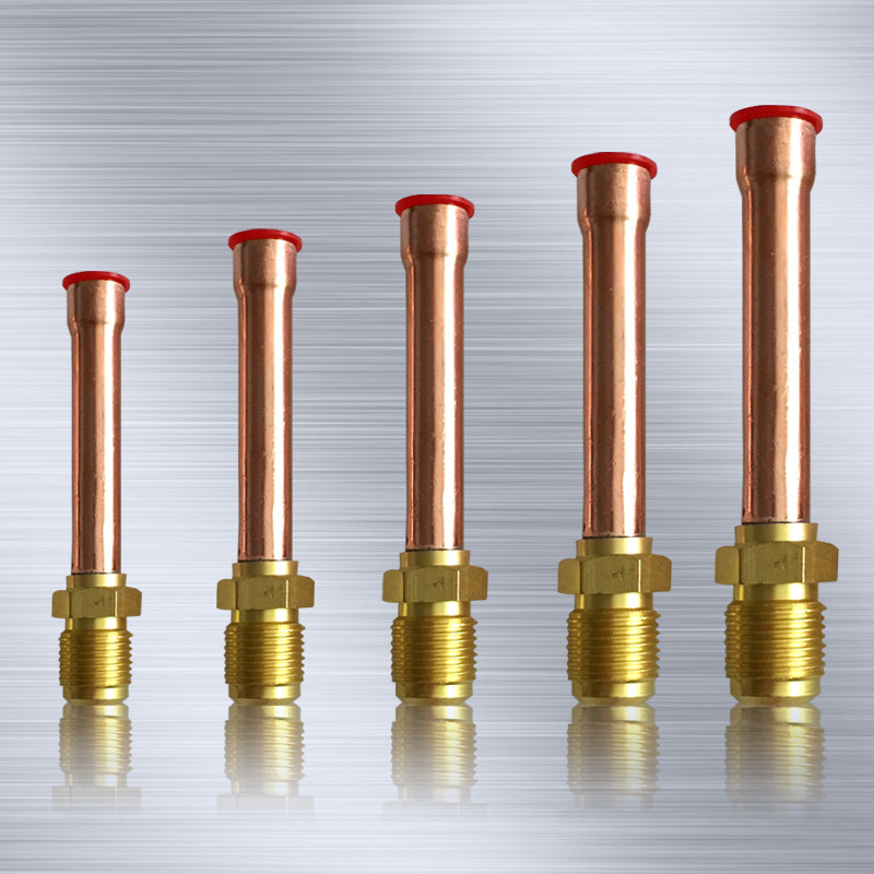 加厚空调内机铜管接头6 10 12 16 19焊接头纯紫铜对接头室内挂机