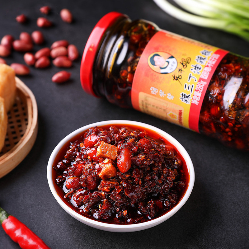 陶华碧老干妈辣三丁油辣椒280g*2瓶 贵州风味特产拌饭拌面调料酱