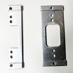 锁芯固定片锁心胶铝合金门锁锁芯锁舌塑料垫片平开门锁芯配件铝片