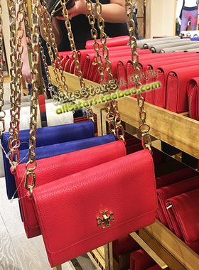 美国Tory Burch Mercer/Marion真皮链条单肩斜挎包+钱包 两用