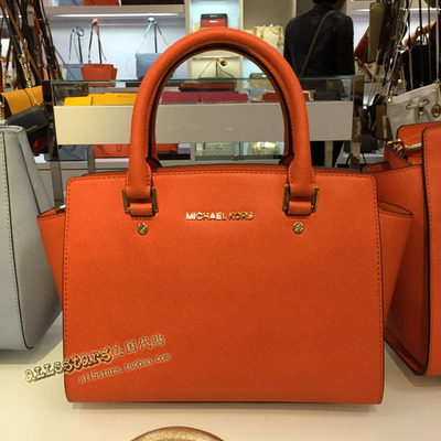 美国中号真皮手提斜挎耳朵女包