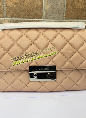 美国Michael Kors Sloan菱格链条单肩斜挎女包 羊皮小香 大号现货
