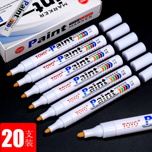 东洋sa101油漆笔油性防水不掉色