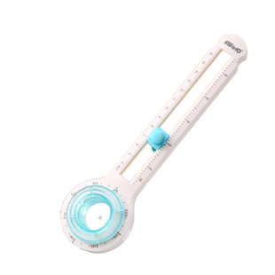 可得优升级小号切圆器圆形裁纸器圆角切割器裁圆神器纸张剪圆切纸机圆规刀割圆手工手帐切割裁纸工具家用迷你