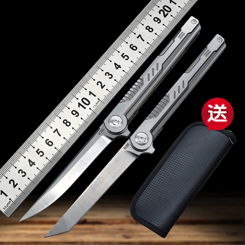 新款M390折叠刀户外战术便携刀野营狩猎刀EDC小刀工具口袋救生刀