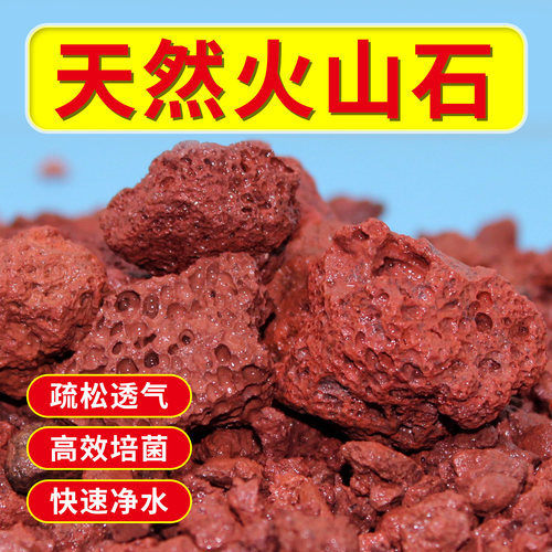 天然火山石滤材大块鱼缸造景底砂