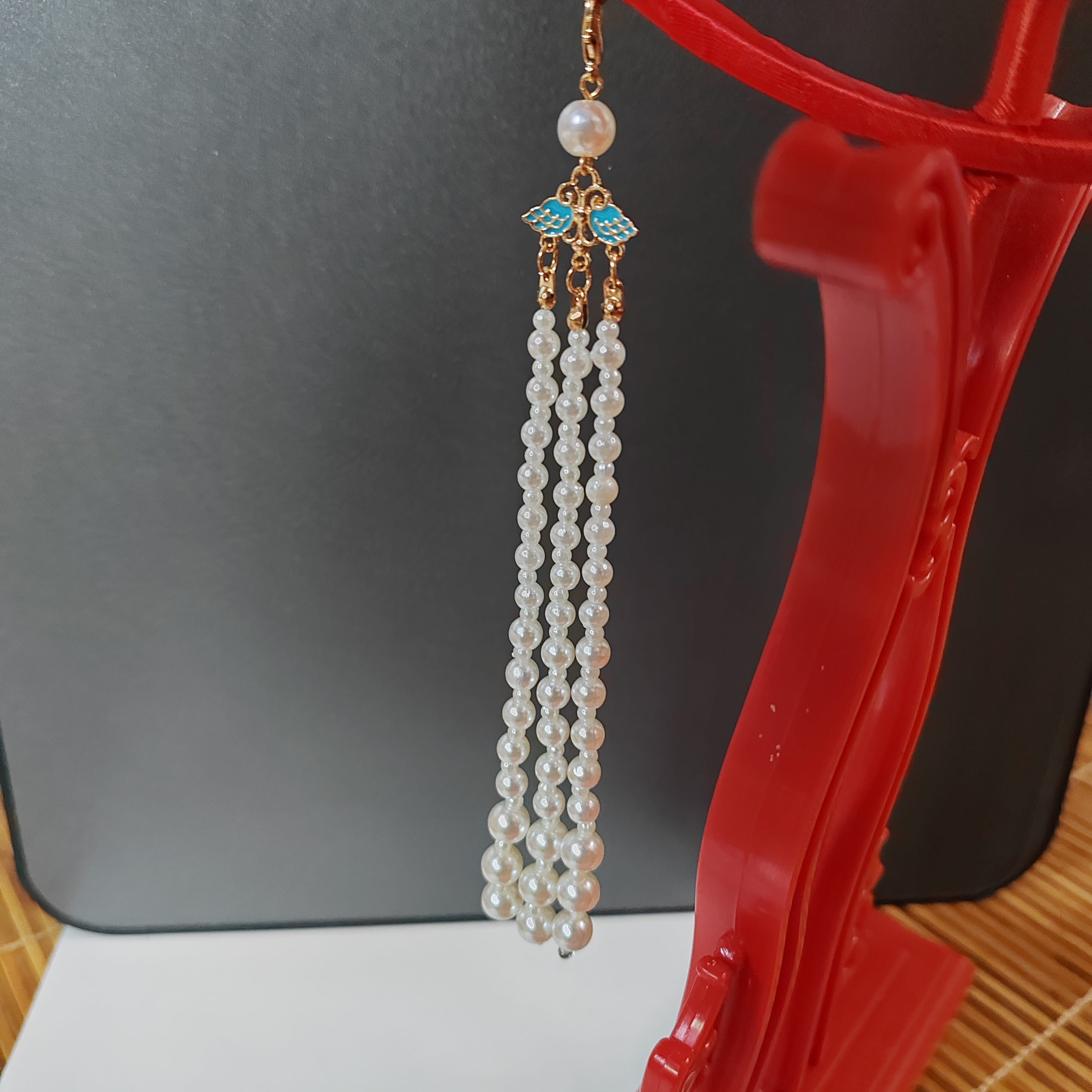 DIY饰品配件仿珍珠流苏挂件成品