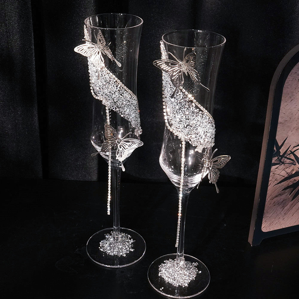 敬酒杯创意diy材料包葡萄鸡尾酒杯高脚香槟杯结婚仪式感订婚礼物,餐饮具,甜酒/香槟杯,淘宝优惠券,粉丝福利购,淘宝优惠卷