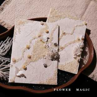 新品结婚誓言卡婚礼新人宣誓致辞本卡片手写森系小清新誓词本手卡