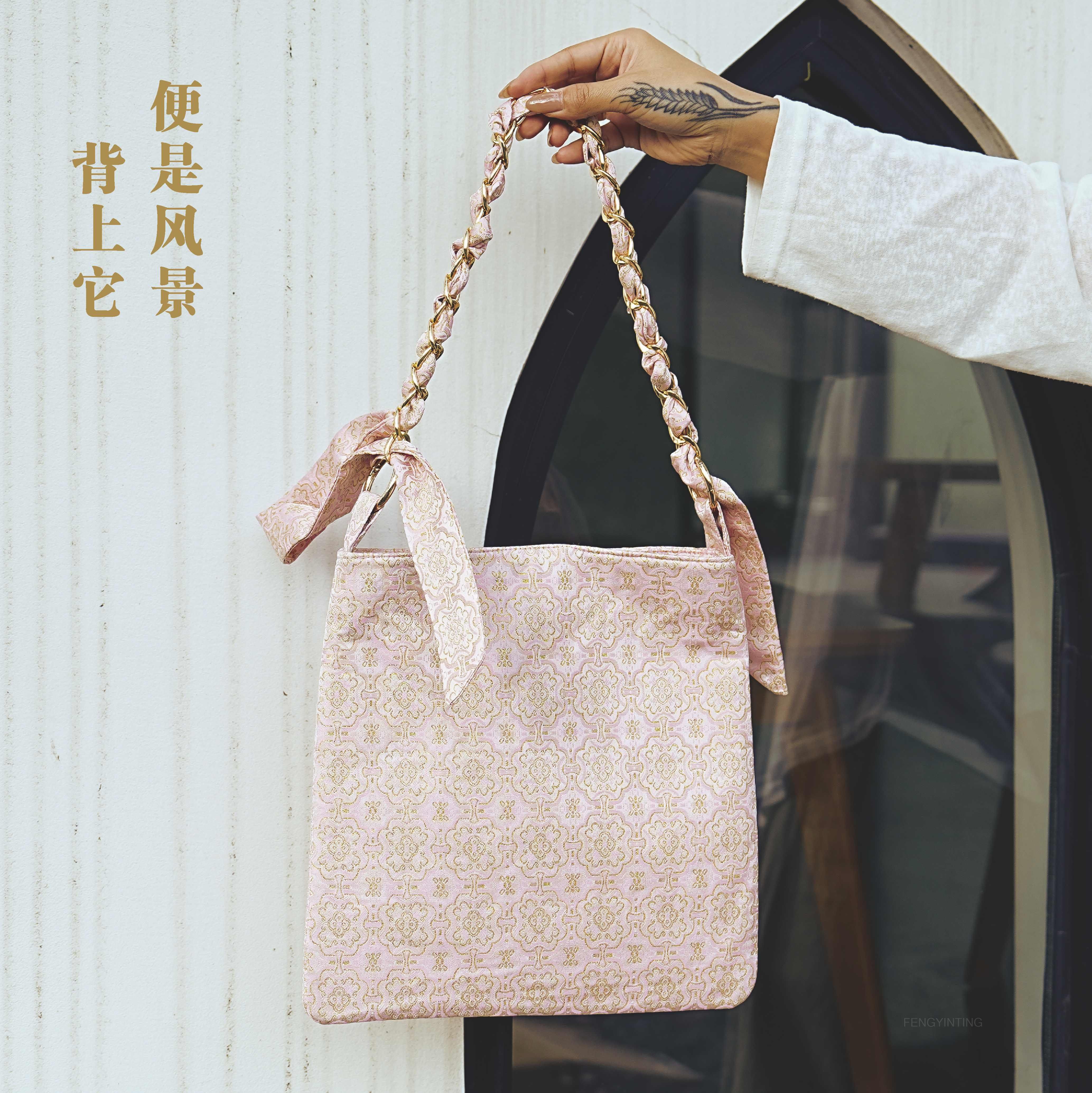 新中式国风包包女式新款旗袍汉服单肩腋下包大容量通勤手提,箱包皮具/热销女包/男包,单肩包,淘宝优惠券,粉丝福利购,淘宝优惠卷