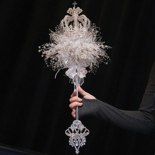 珍珠手捧花新娘结婚重工高级婚纱权杖diy手工材料包领证拍照礼物