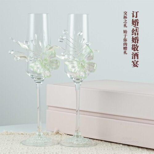 结婚敬酒杯新人高脚杯婚礼创意diy材料包手工自制送闺蜜高级礼物