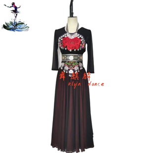 桃李杯第十届生如夏花同款 舞蹈服苗族民族服饰演出服艺考服定制