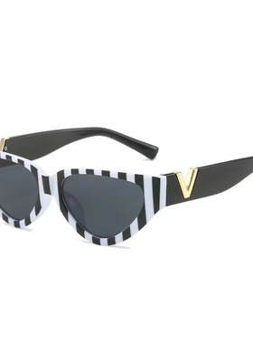 街拍墨镜跨境V字眼镜sunglass
