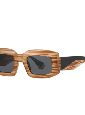 木纹绿色太阳眼镜复古欧美百搭