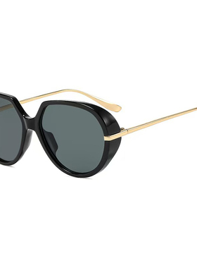 大框简约不规则紫色太阳眼镜