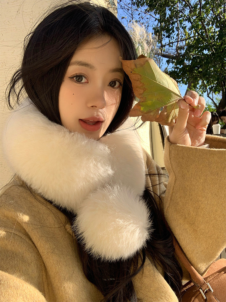 狐狸毛围巾女冬季百搭可脱卸大毛球毛领韩版皮草毛毛围脖保暖,服饰配件/皮带/帽子/围巾,围巾/丝巾/披肩,淘宝优惠券,粉丝福利购,淘宝优惠卷