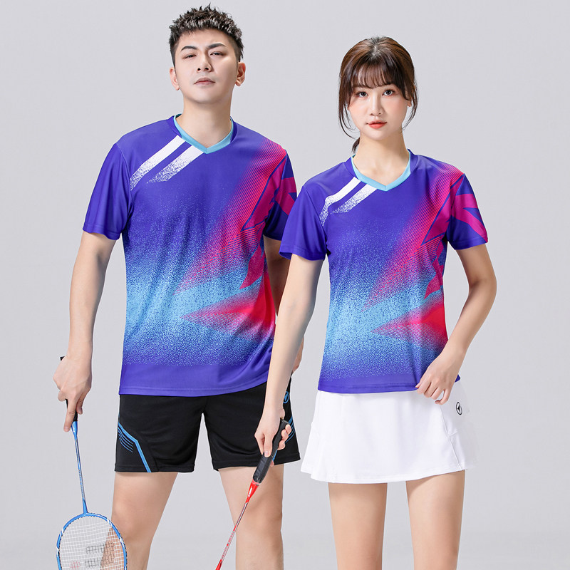 羽毛球服套装速干男女情侣健身跑步短袖排网乒乓球比赛球服可印字,运动/瑜伽/健身/球迷用品,羽毛球上装,淘宝优惠券,粉丝福利购,淘宝优惠卷