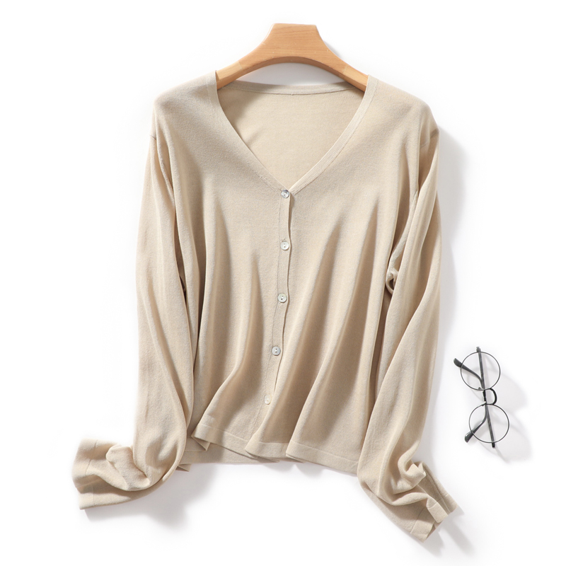 会呼吸夏季半透明薄款苎麻针织衫