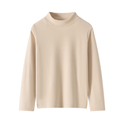 儿童半高领德绒打底衫秋冬男童女童内搭秋衣保暖内衣长袖t恤上衣