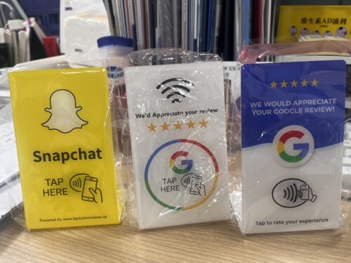 亚克力立牌 定制  Google Review Card NFC Round Review Card