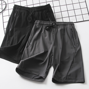 中大男童裤子儿童速干短裤透气冰丝裤男孩运动五分裤夏季薄款高弹