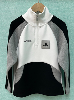 外贸瑕疵童装二级品处理儿童春秋款半拉链卫衣