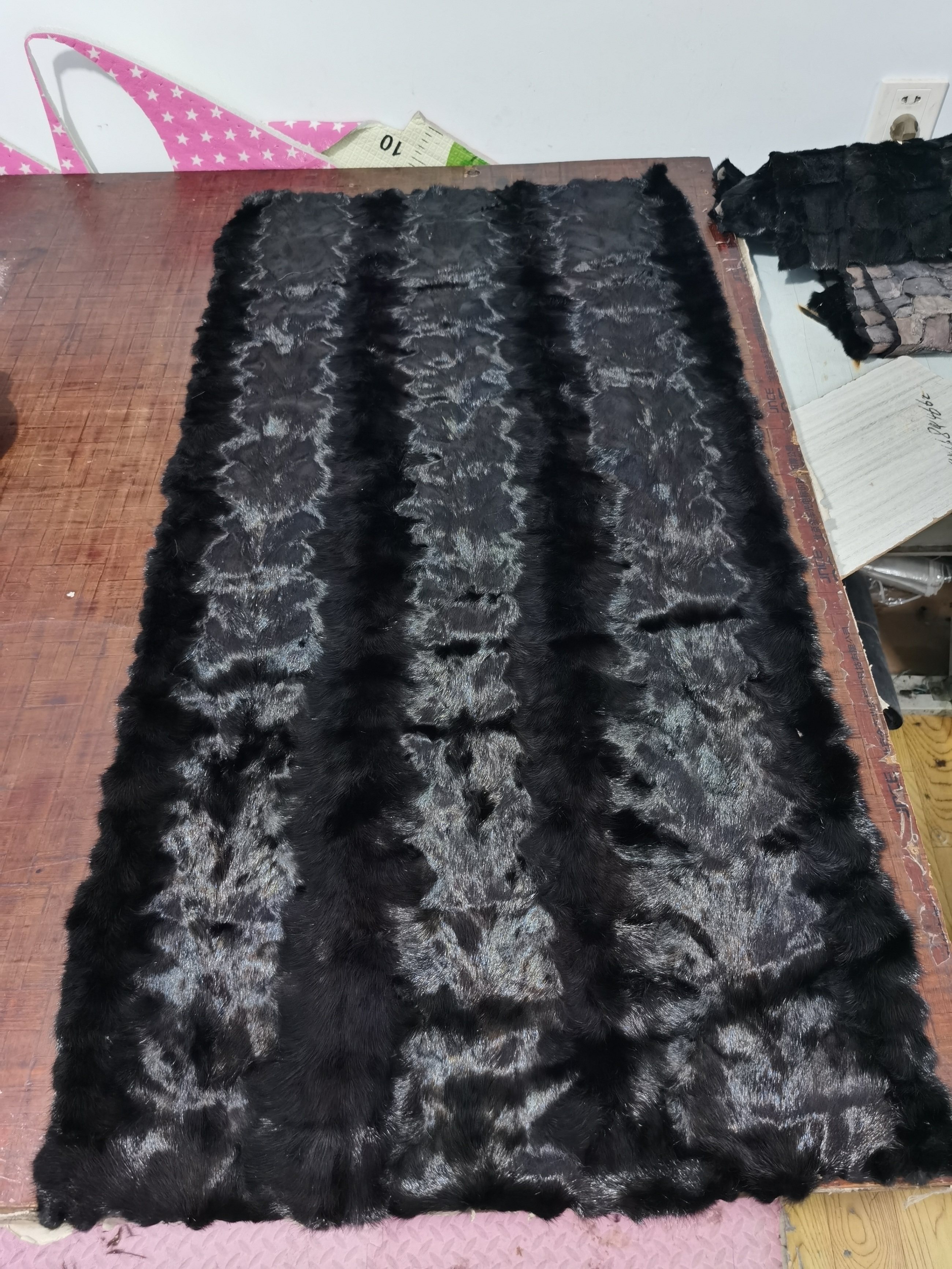 保暖柔软水貂皮毛边角料辅料前腿拼接衣服内胆面服装制作原材料
